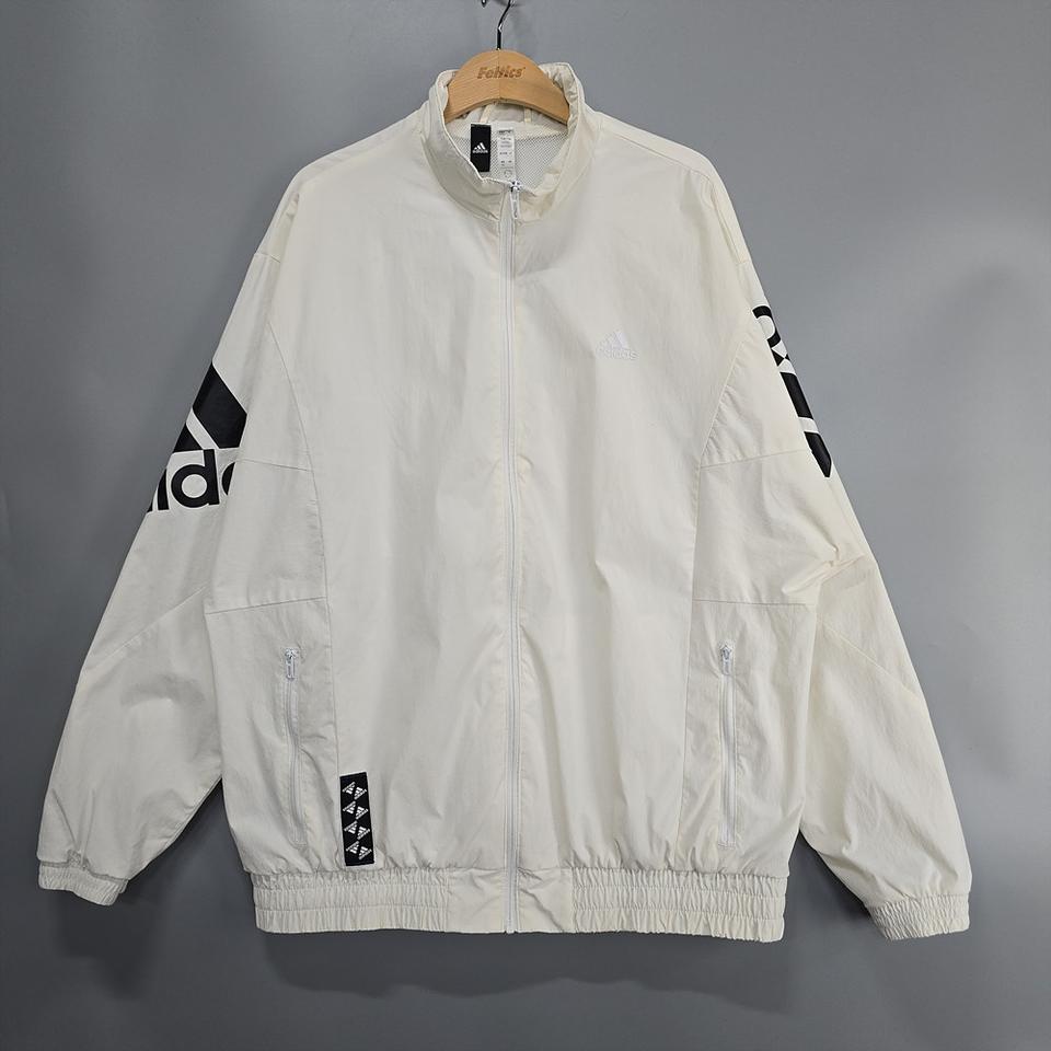아디다스 빅로고 우븐 트랙 바람막이 집업 자켓 2XL