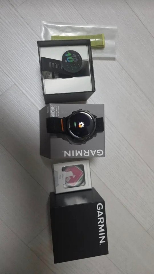 가민 포러너 970 블랙 풀박스 (추가 스트랩 포함)