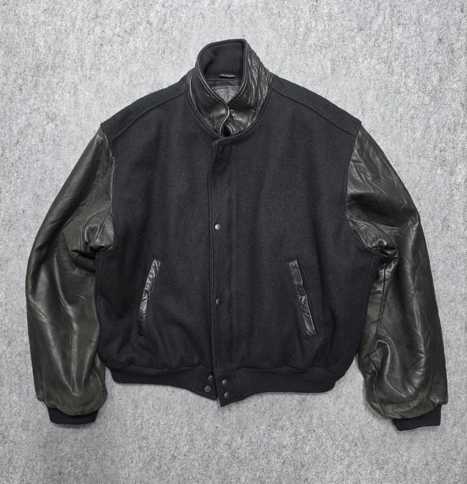 Golden Bear 골든베어 90s USA 빈티지 울 레더 자켓 L