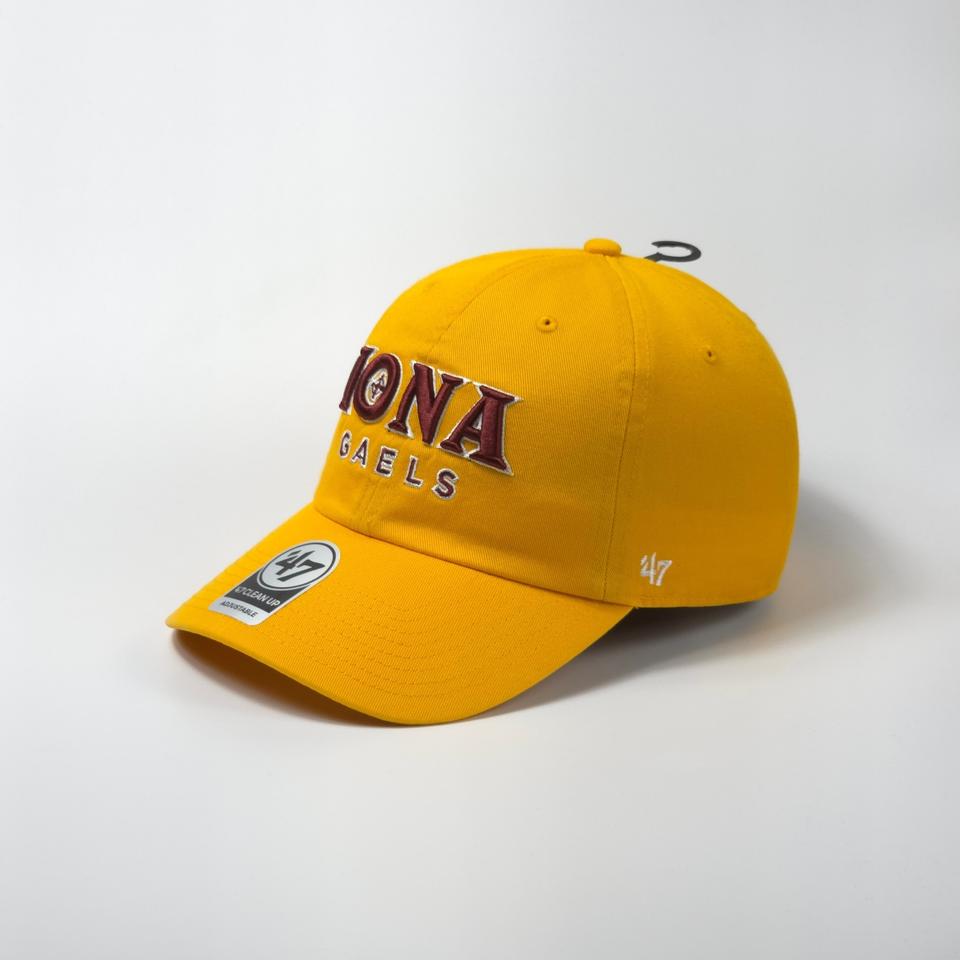 47 NCAA 아이오나 게일스 옐로 볼캡 모자