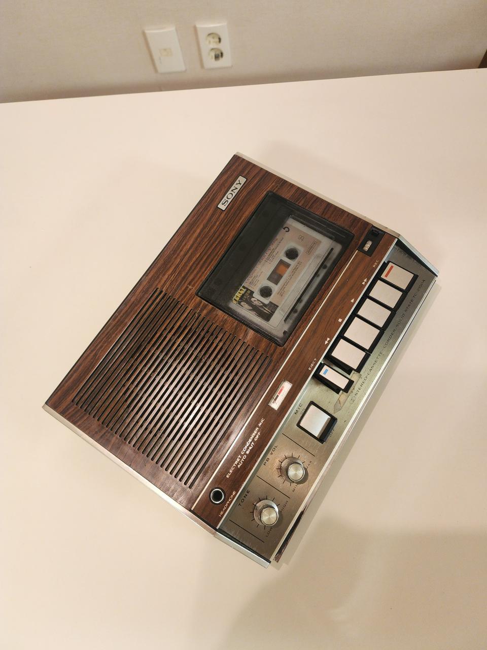 소니 빈티지 스테레오 카세트 플레이어 TC-1200A