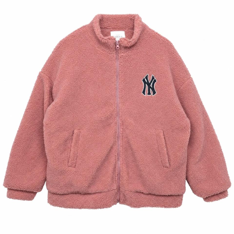 여 프리 (~3XL) 오버핏 핑크 뽀글이 자켓