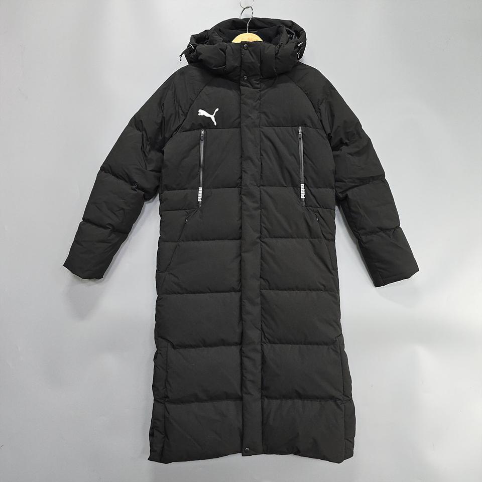 푸마 덕다운 롱패딩 점퍼 블랙 XS
