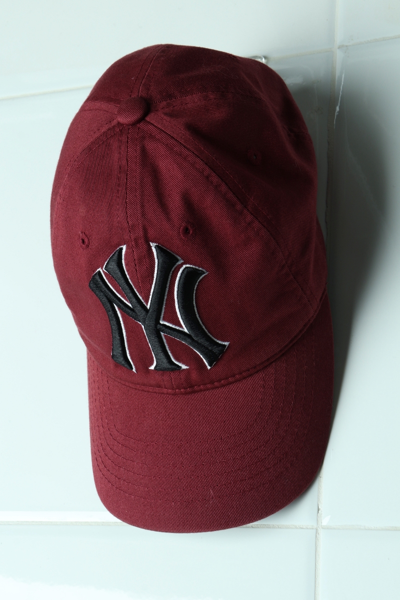 (F) MLB 엠엘비 모자 뉴욕양키스 빅로고 버건디 올드스쿨-A10464