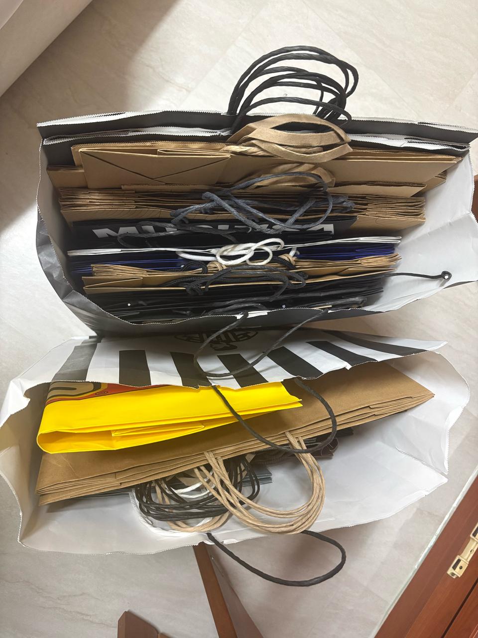 [중고] 각종 쇼핑백(쇼핑봉투) 대량판매
