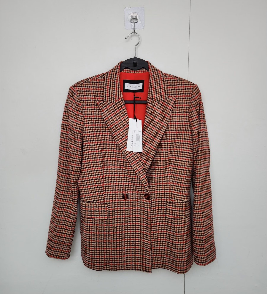 [CARACTERE] 95 66 여 체크자켓 더블자켓(새상품)