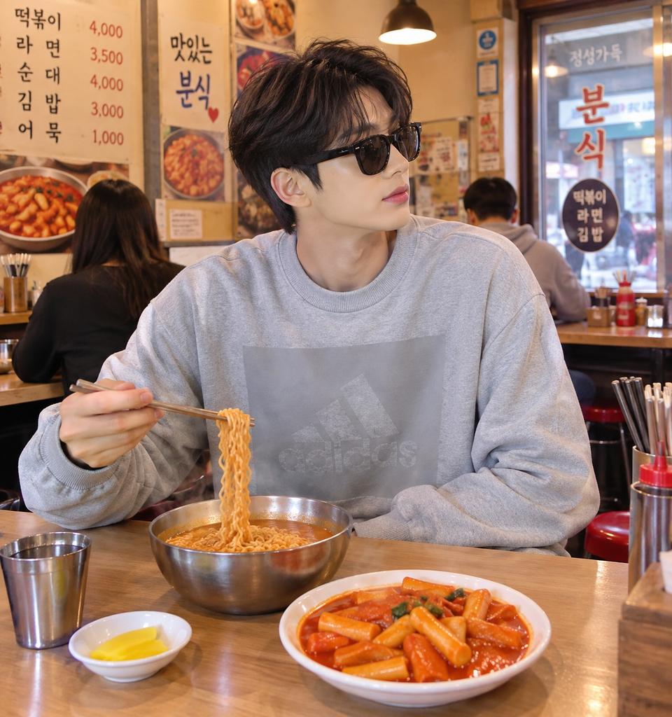 아디다스 빅프린팅 맨투맨티 택100