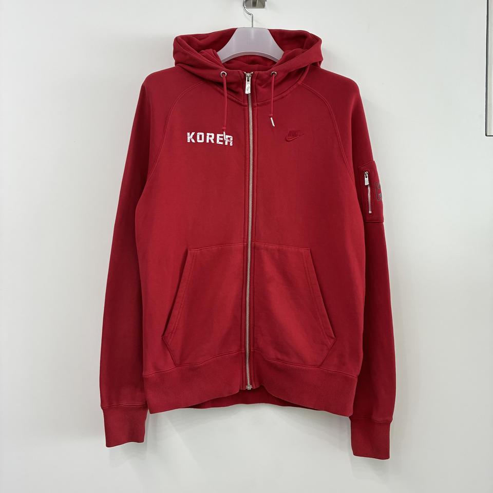 나이키 KOREA 국대 레드 후드집업