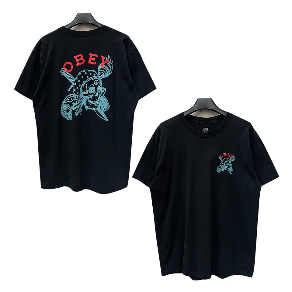 OBEY 오베이 피스 스컬 클래식 반팔티 XL