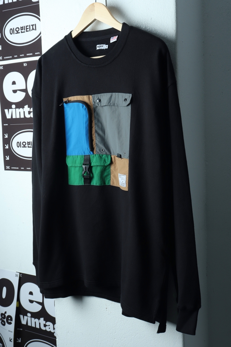 (XL-2XL) 이지알엔 맨투맨 티셔츠 USA 멀티포켓-H40535
