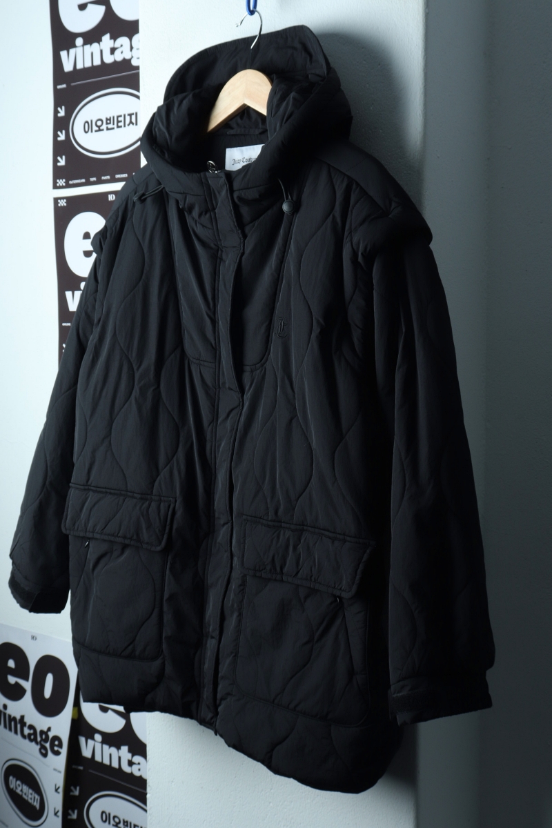 W(XL-2XL) 쥬시꾸뛰르 패딩 점퍼자켓 분리가능 퀄팅-H40543