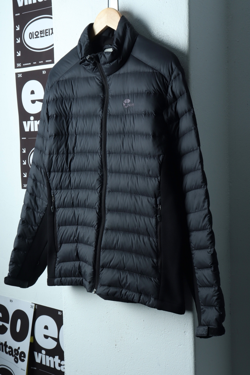 (L-XL) 네파 패딩 점퍼자켓 경량 퀄팅 덕다운 블랙-H40545