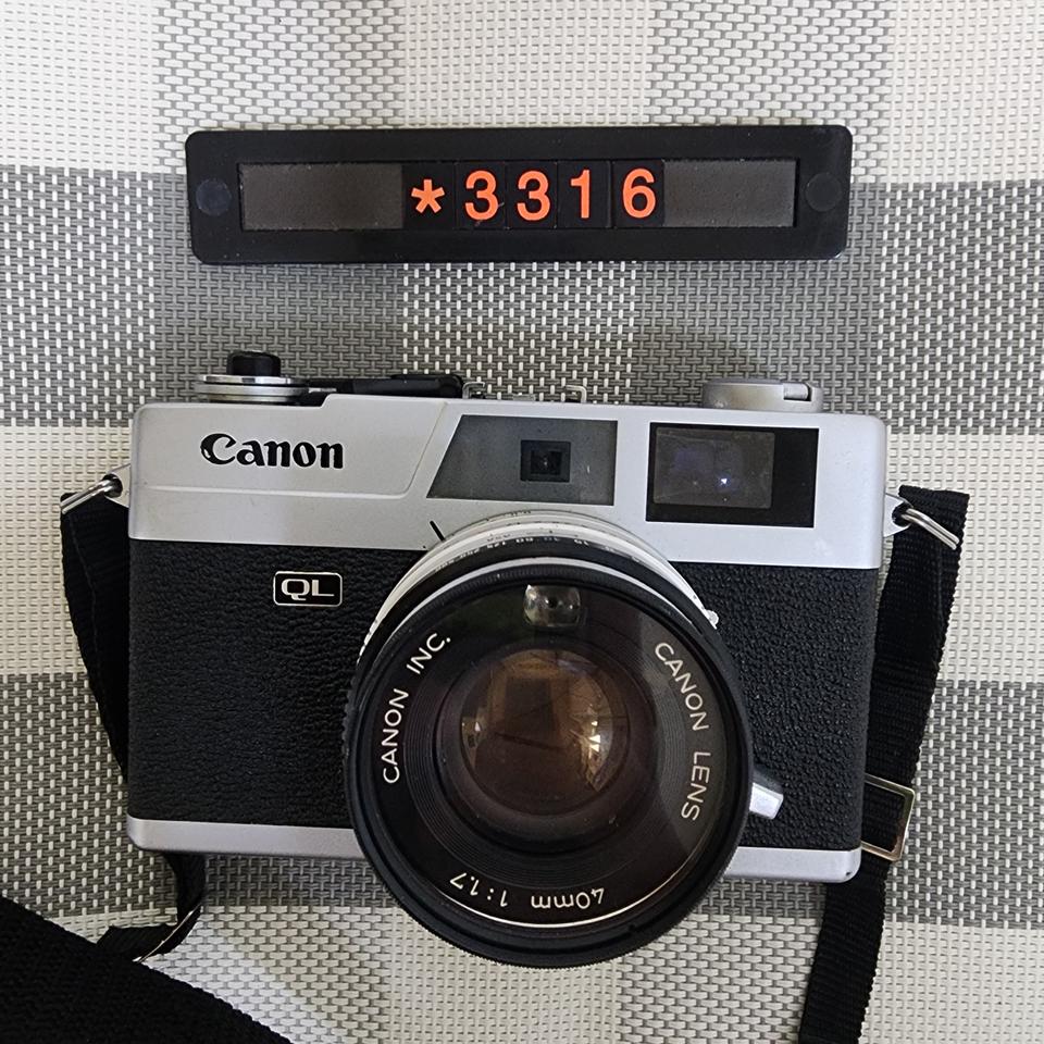 캐논 캐논넷 QL17 G3 초기모델 필름카메라 실버바디