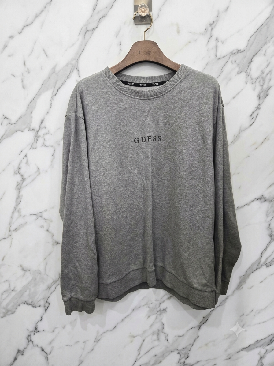 105,XL )) GUESS 게스 맨투맨! 그레이 색상~ 깔끔한 디자인!