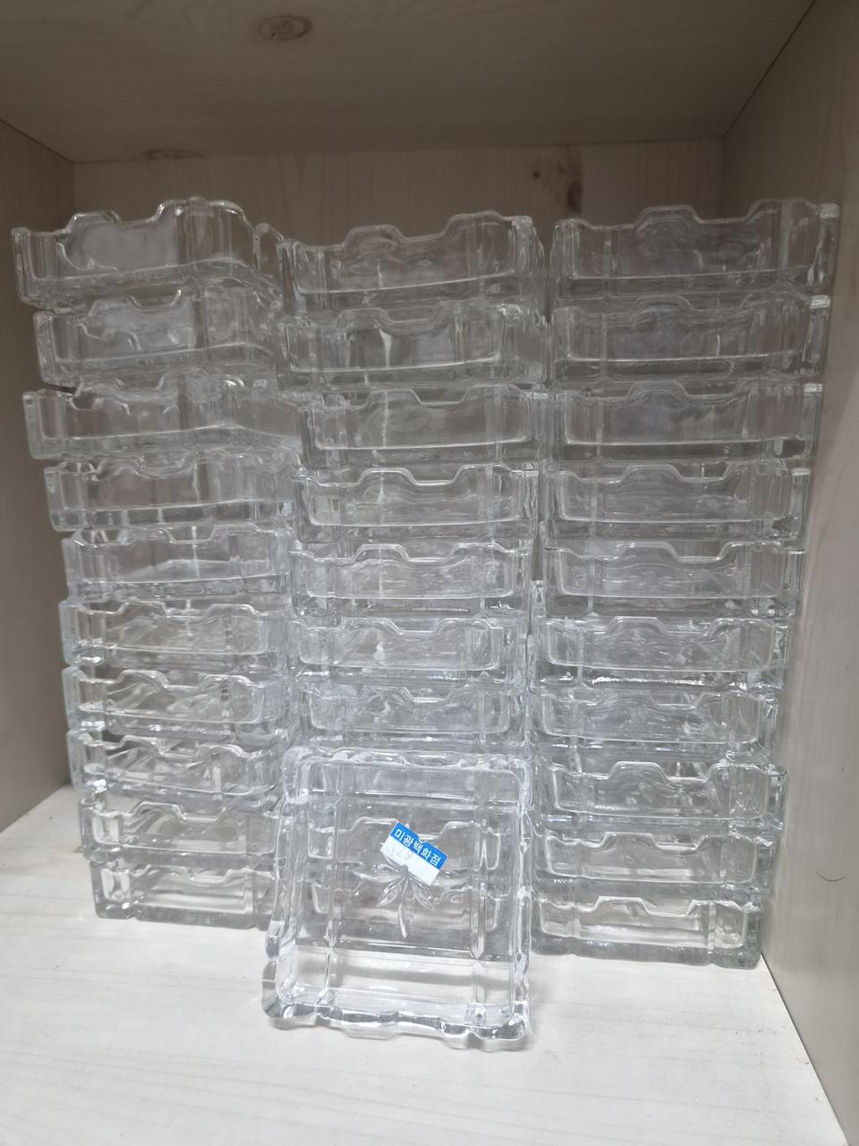 인테리어소품  크리스탈  재털이 소품보관통