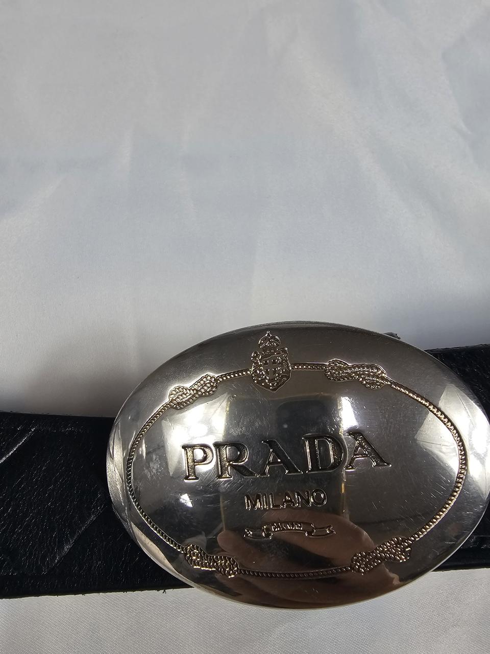 프라다오벌플라크벨트