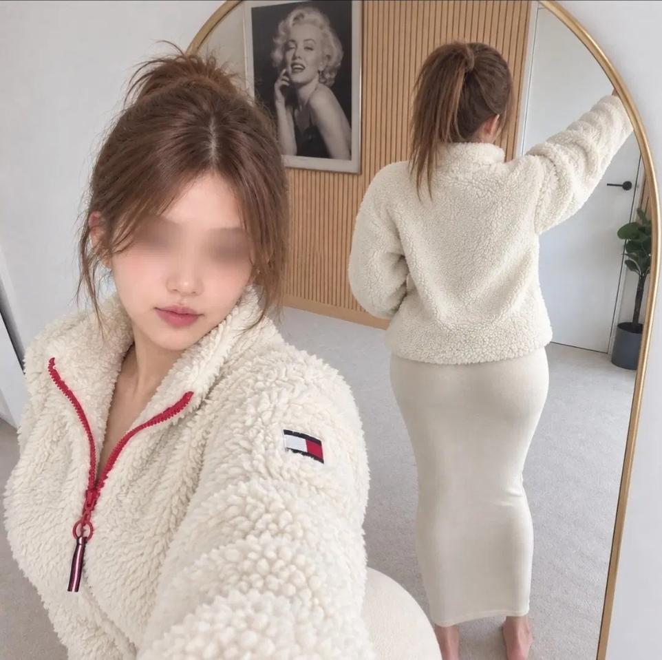 최상급 남여공용 넘나예쁜 타미힐피거 고퀄리티 쉐르파 풀오버 패딩 집업 자