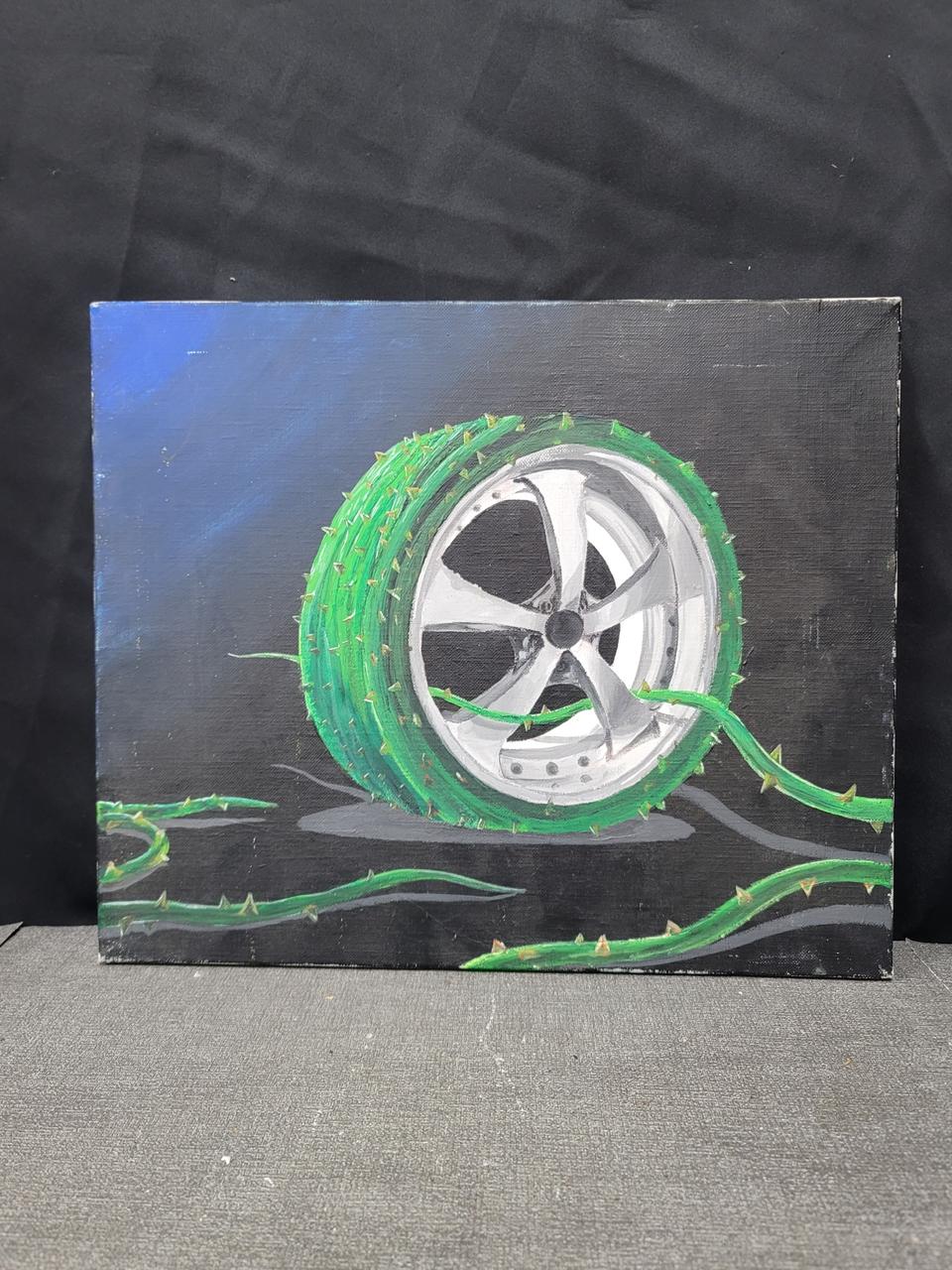 8호 유화그림 타이어