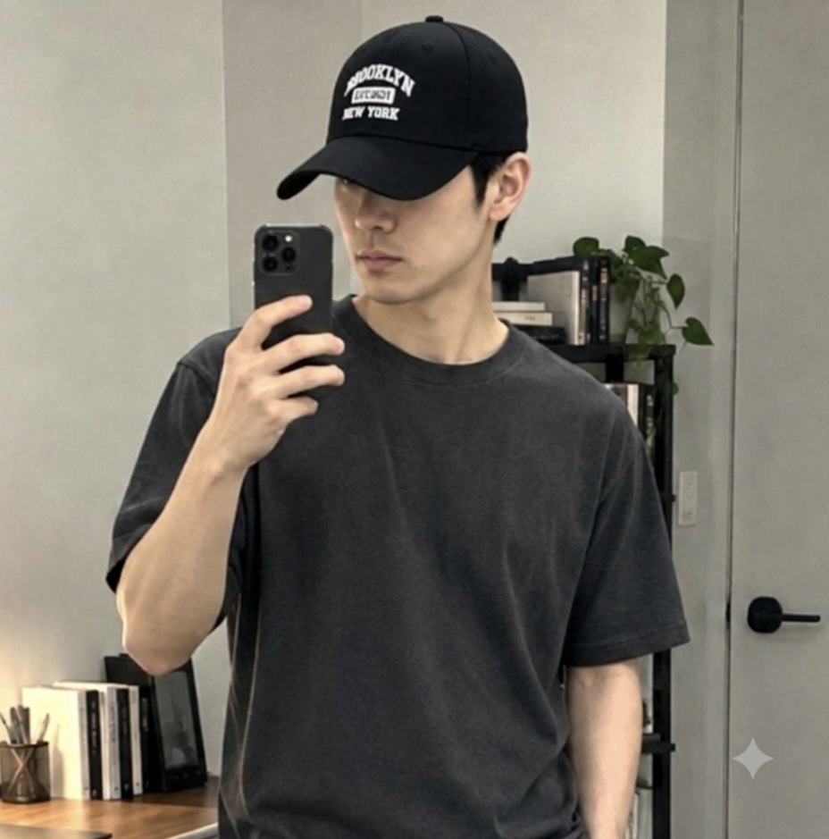 블랙 모자