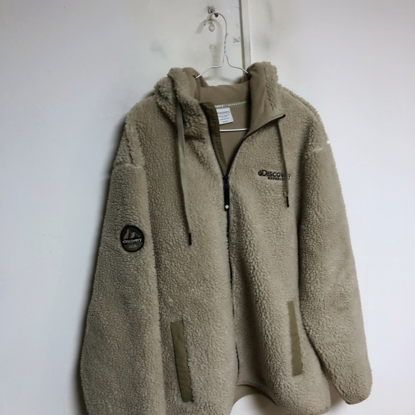 디스커버리 남성 뽀글이 후드자켓 110XXL@9987 2