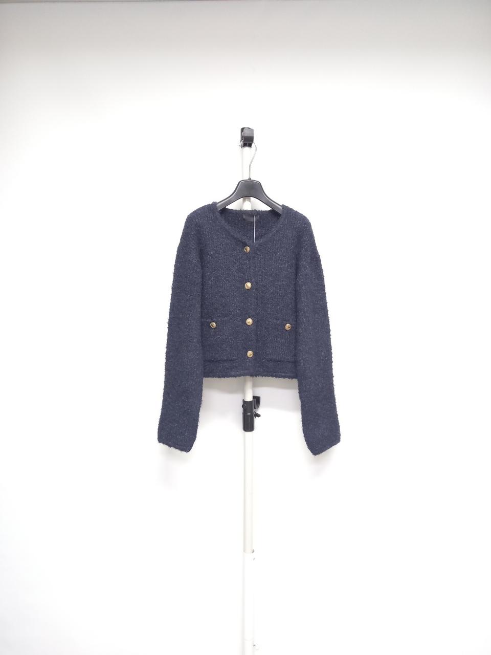 새 모어서울 몸빼 추동 울 혼방 숏 가디건 L.XL 66.77