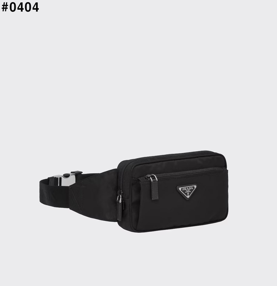 [PRADA] 프라다 리나일론 사피아노 가죽 벨트백