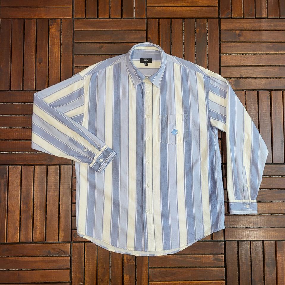 스투시 (Stussy) 와이드 스트라이프 셔츠 (L)